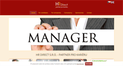Desktop Screenshot of hrdirect.cz
