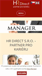 Mobile Screenshot of hrdirect.cz