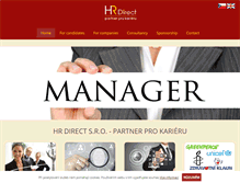Tablet Screenshot of hrdirect.cz
